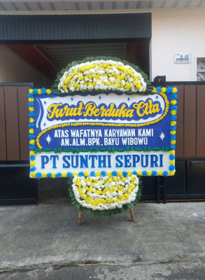 Papan Bunga Duka di Kestalan